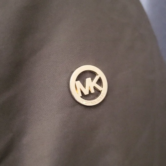 MICHAEL Michael Kors Olive Puffer Coat with Faux Fur Hood - Picture 3 of 9